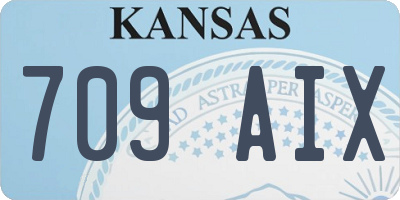 KS license plate 709AIX