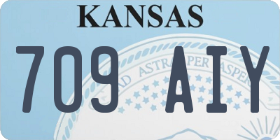 KS license plate 709AIY