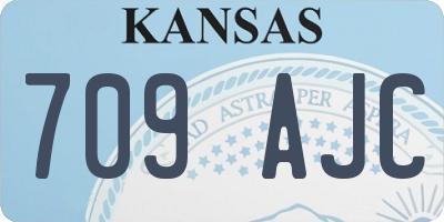 KS license plate 709AJC