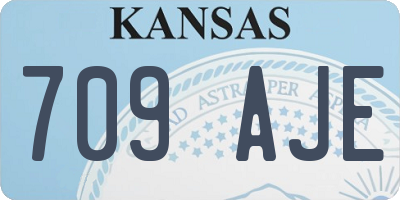 KS license plate 709AJE