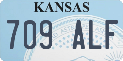 KS license plate 709ALF