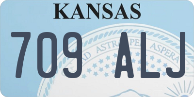 KS license plate 709ALJ