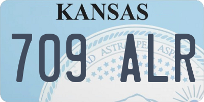 KS license plate 709ALR
