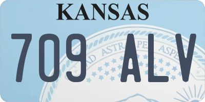 KS license plate 709ALV