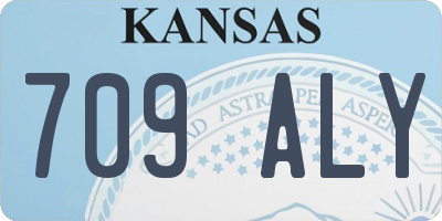 KS license plate 709ALY