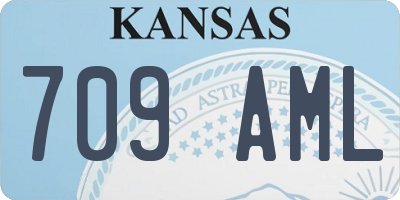 KS license plate 709AML