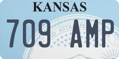 KS license plate 709AMP