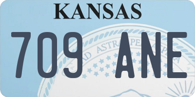 KS license plate 709ANE