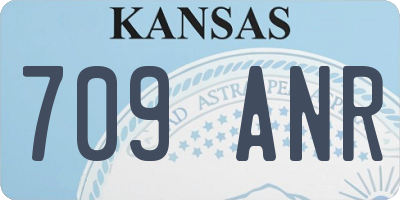 KS license plate 709ANR