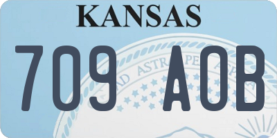 KS license plate 709AOB