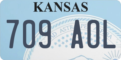 KS license plate 709AOL