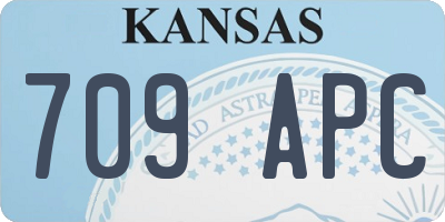 KS license plate 709APC