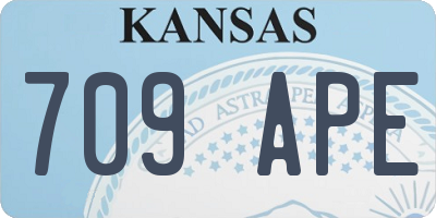 KS license plate 709APE