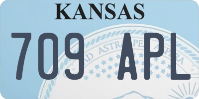 KS license plate 709APL