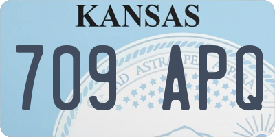 KS license plate 709APQ