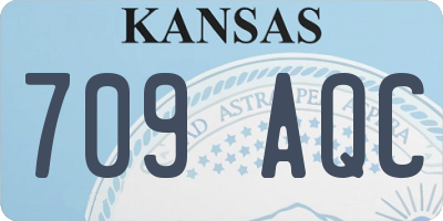 KS license plate 709AQC