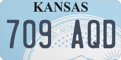 KS license plate 709AQD