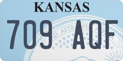 KS license plate 709AQF
