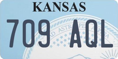 KS license plate 709AQL