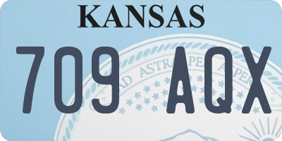 KS license plate 709AQX