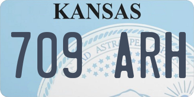 KS license plate 709ARH