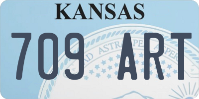 KS license plate 709ART