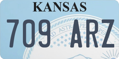 KS license plate 709ARZ