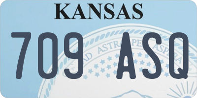 KS license plate 709ASQ
