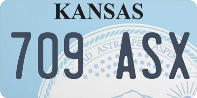KS license plate 709ASX