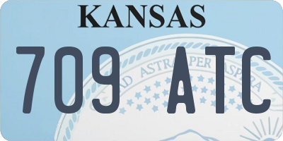 KS license plate 709ATC