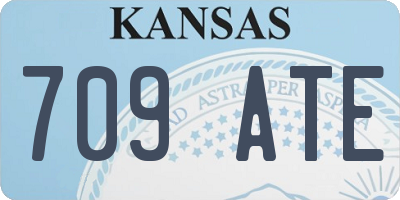 KS license plate 709ATE