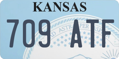 KS license plate 709ATF