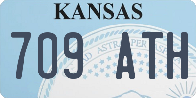 KS license plate 709ATH