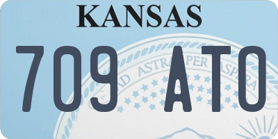 KS license plate 709ATO