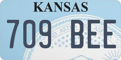 KS license plate 709BEE
