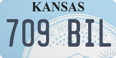 KS license plate 709BIL