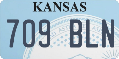 KS license plate 709BLN