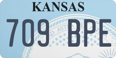KS license plate 709BPE
