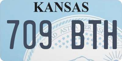 KS license plate 709BTH