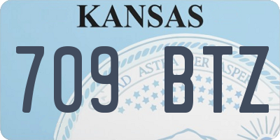 KS license plate 709BTZ