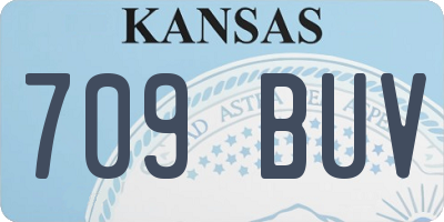 KS license plate 709BUV