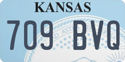 KS license plate 709BVQ
