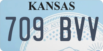 KS license plate 709BVV