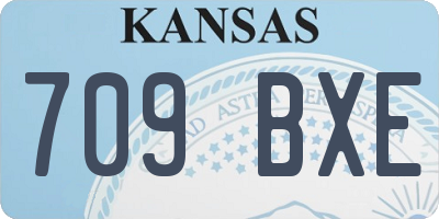 KS license plate 709BXE