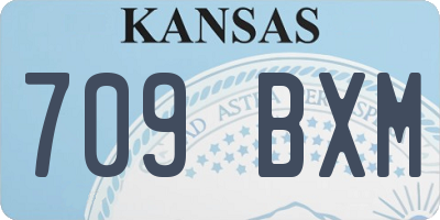 KS license plate 709BXM