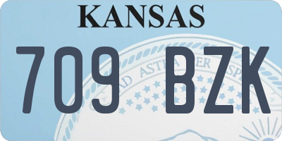 KS license plate 709BZK