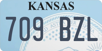 KS license plate 709BZL