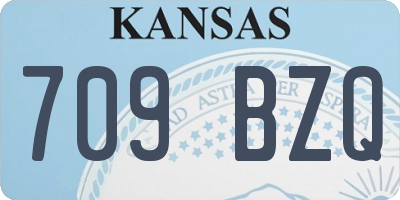 KS license plate 709BZQ