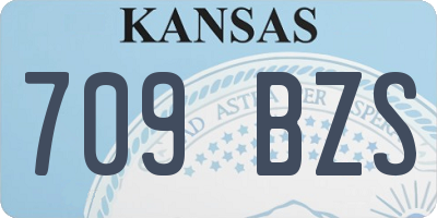 KS license plate 709BZS
