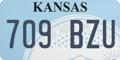 KS license plate 709BZU